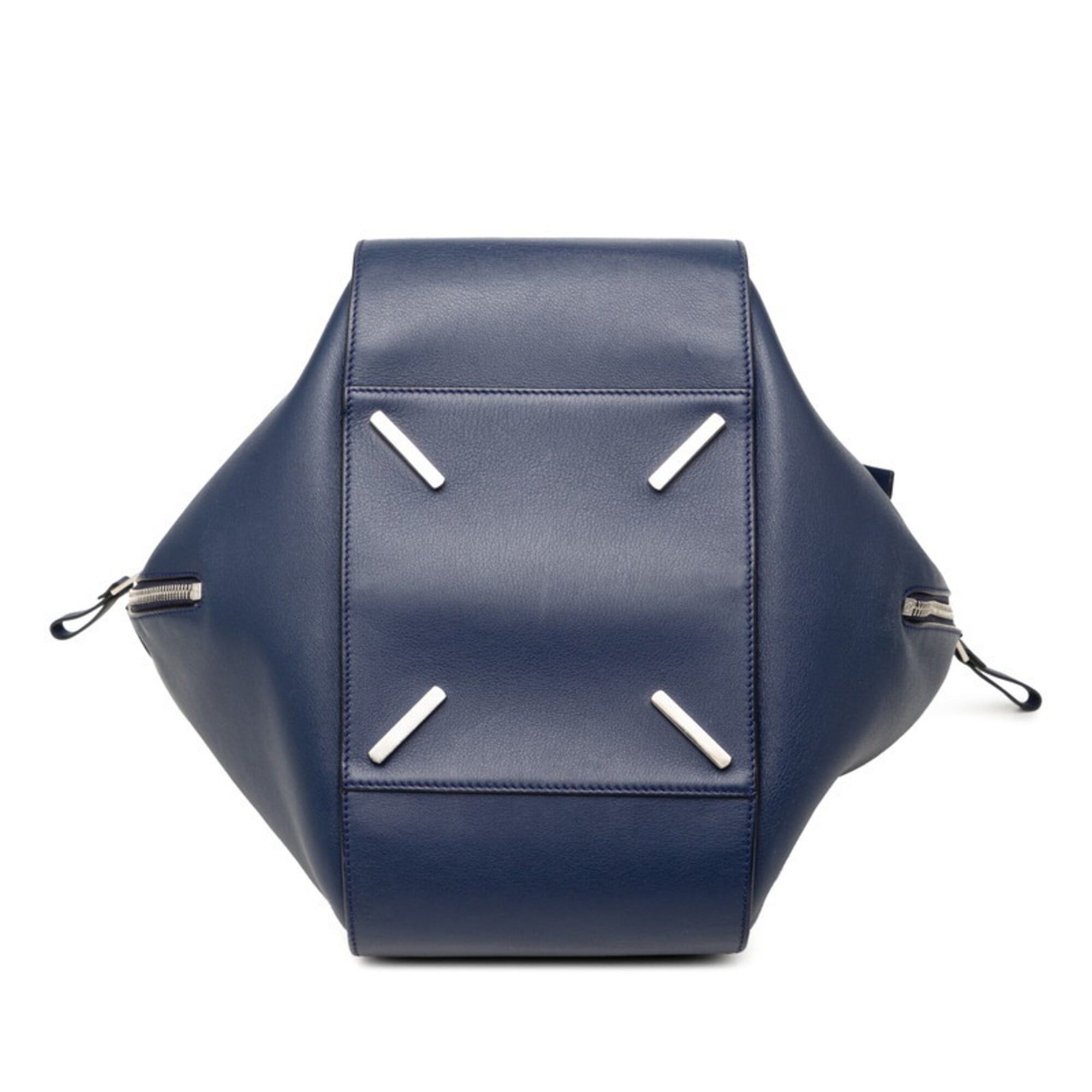 Loewe Loewe Anagram Hammock Medium Handbag Shoulder Bag Drawstring 2-Way Navy Leather Women's LOEWE Size ONE SIZE - 3 Thumbnail