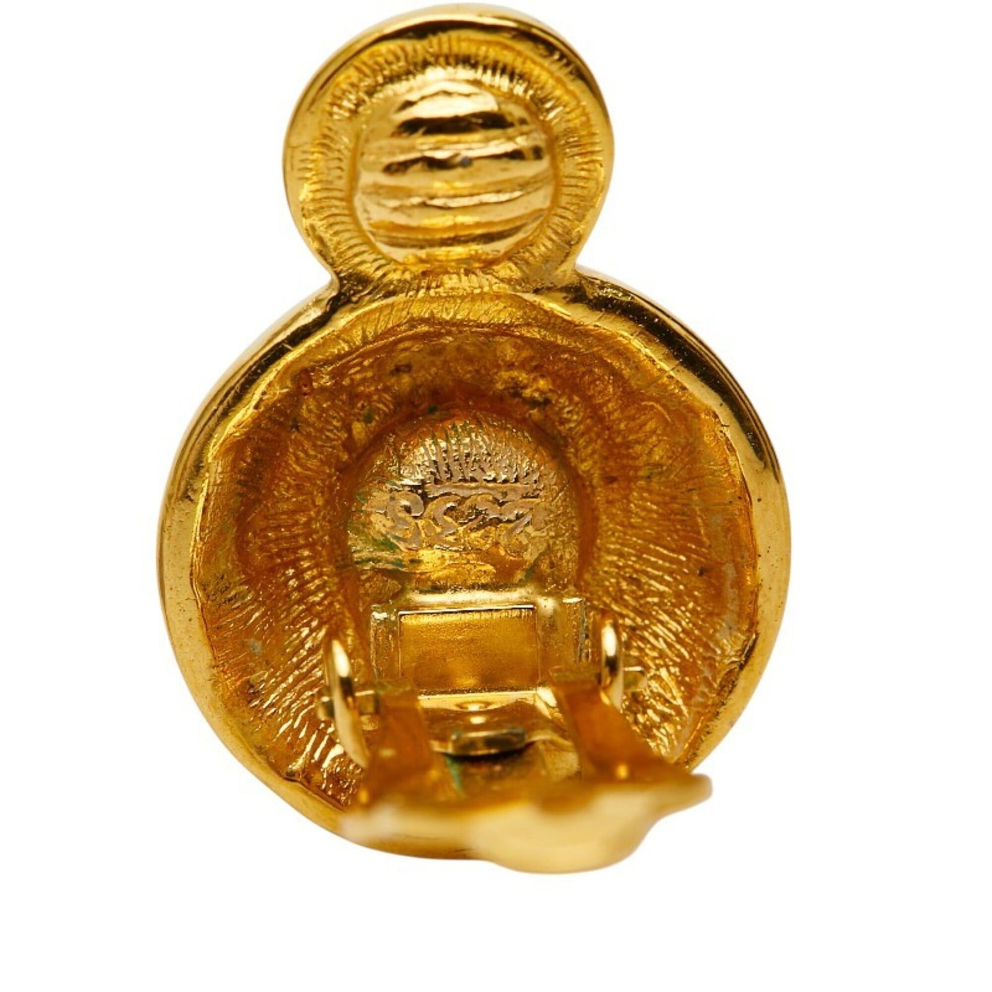 Chanel Chanel Coco Mark Bijou Earrings, Gold Plated, Women's CHANEL Size ONE SIZE - 3 Thumbnail