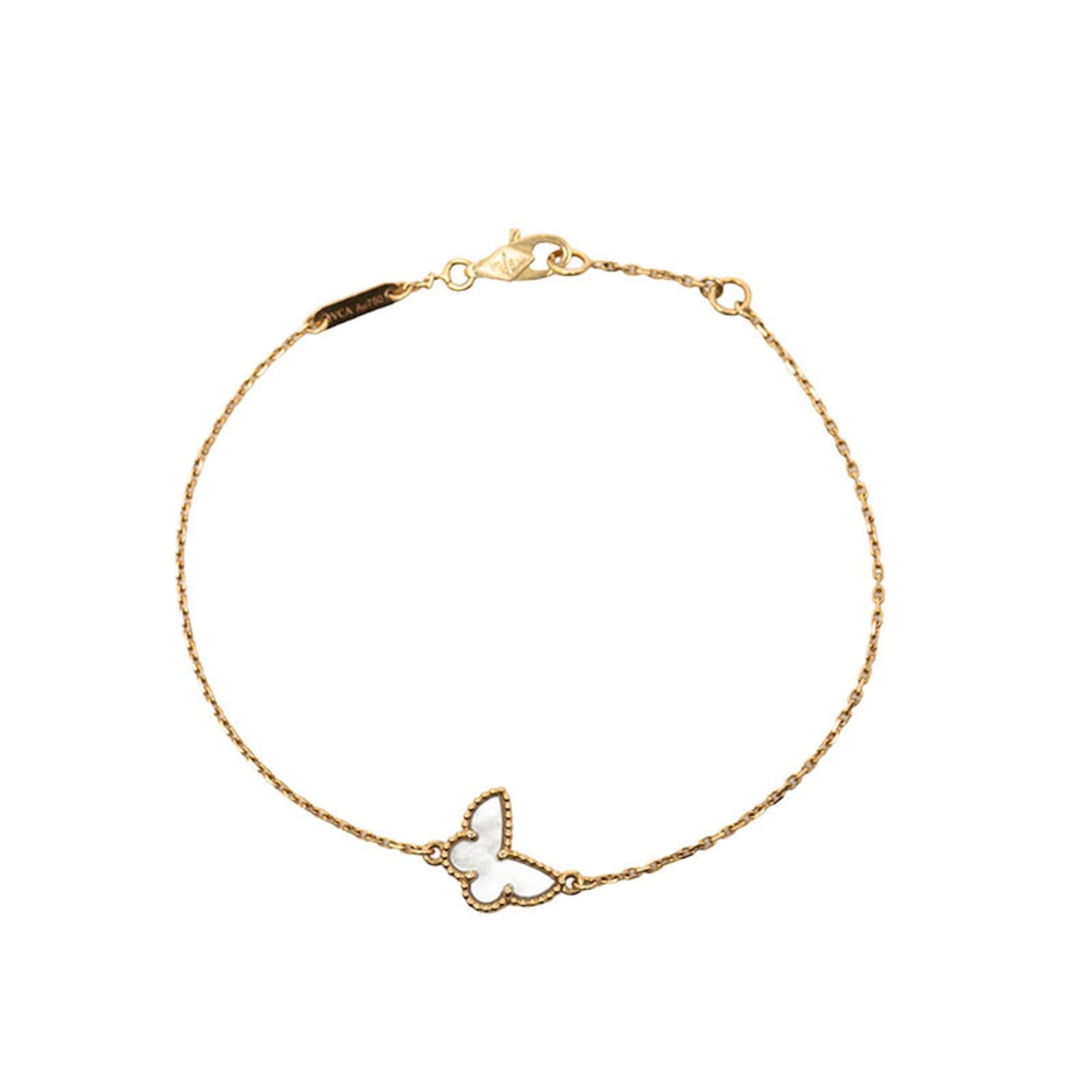 Van Cleef & Arpels Van Cleef & Arpels Sweet Papillon Bracelet VCARF69300 18KYG Yellow Gold Au750 Mother of Pearl Women's Size ONE SIZE - 2 Thumbnail