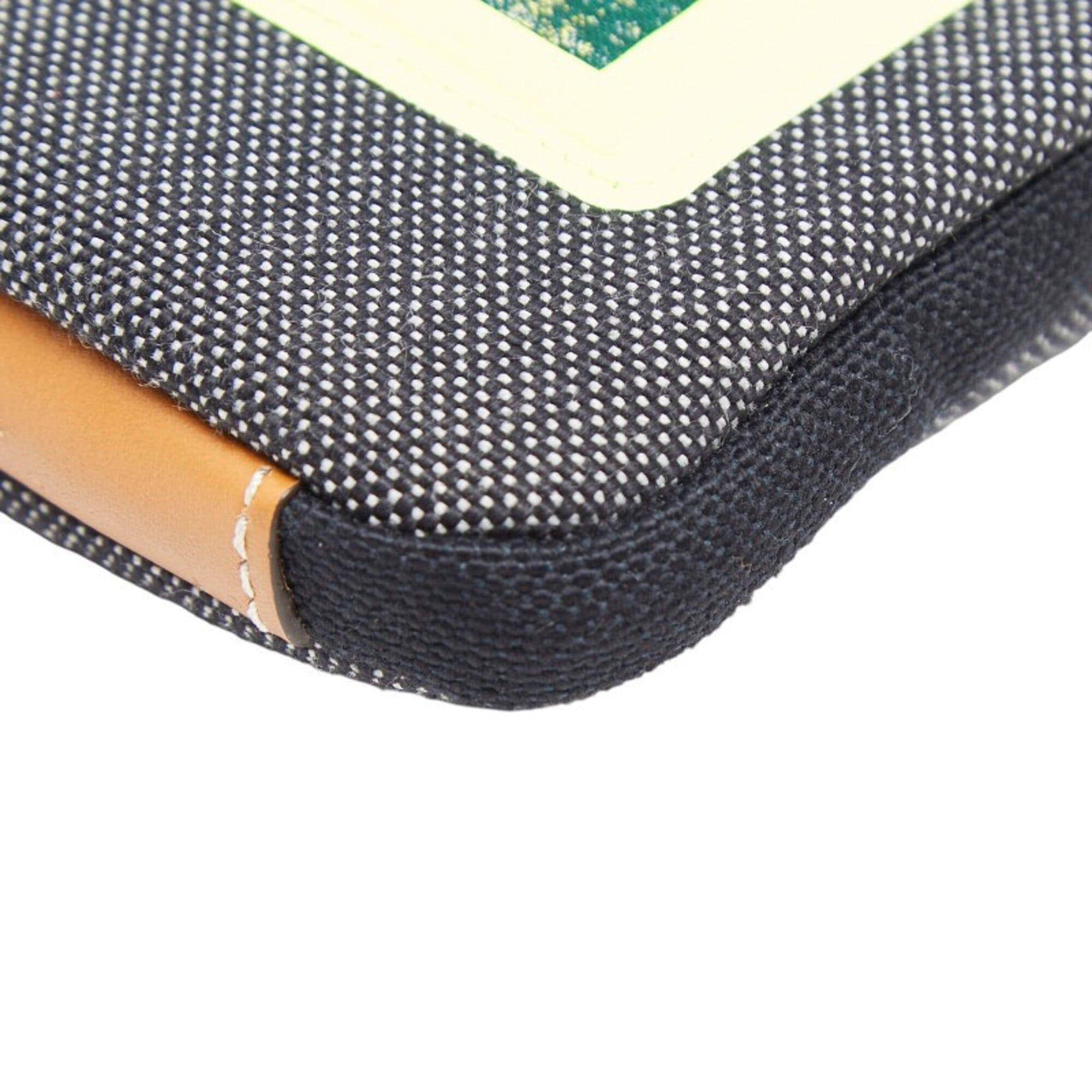 Loewe Loewe Neck Pouch EYE NATURE CASE Shoulder Bag Handbag Gray Black Light Yellow Canvas Women's LOEWE Size ONE SIZE - 4 Thumbnail