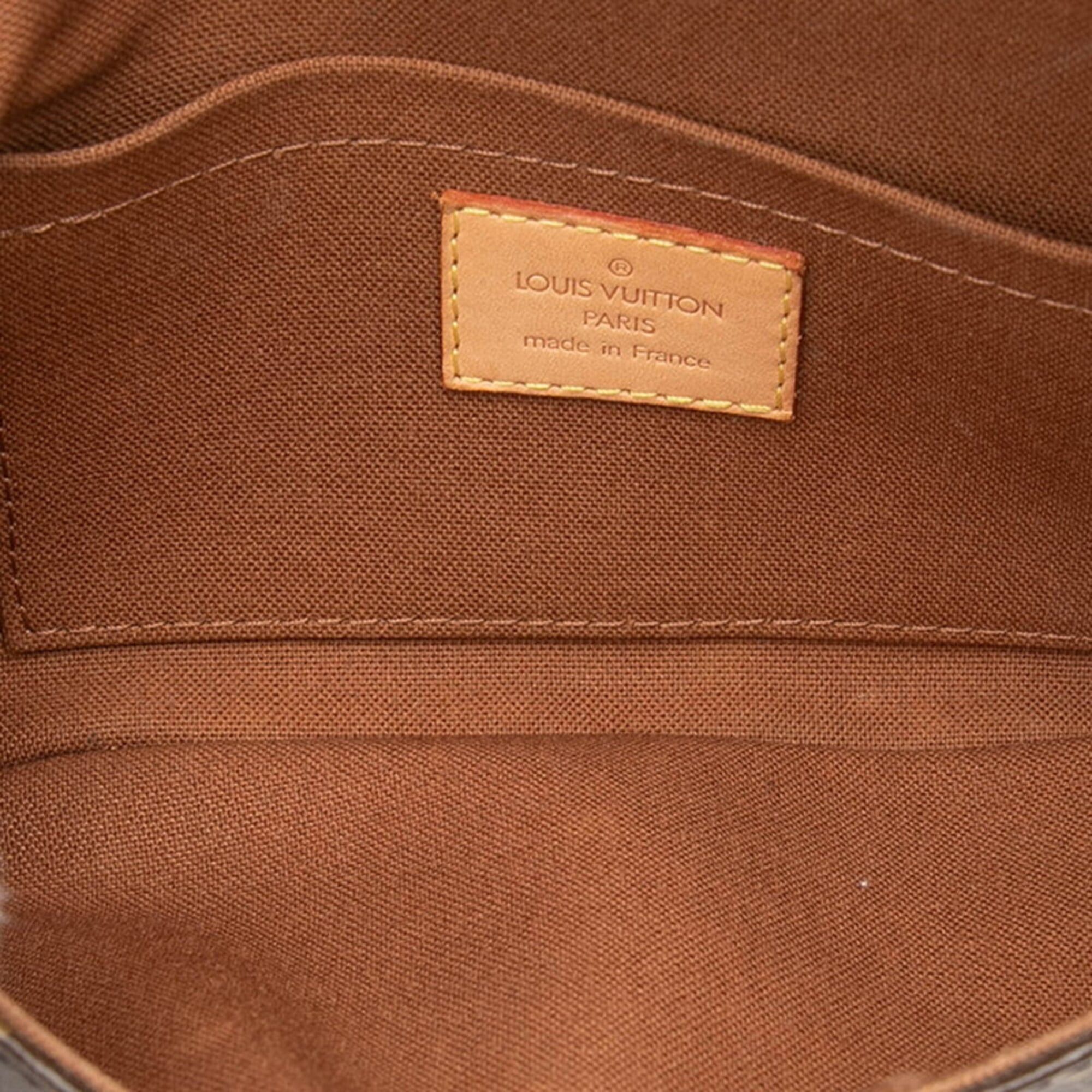 Louis Vuitton Louis Vuitton Monogram Pochette Marelle Body Bag Waist M51159 Brown Leather Women's LOUIS VUITTON Size ONE SIZE - 4 Thumbnail