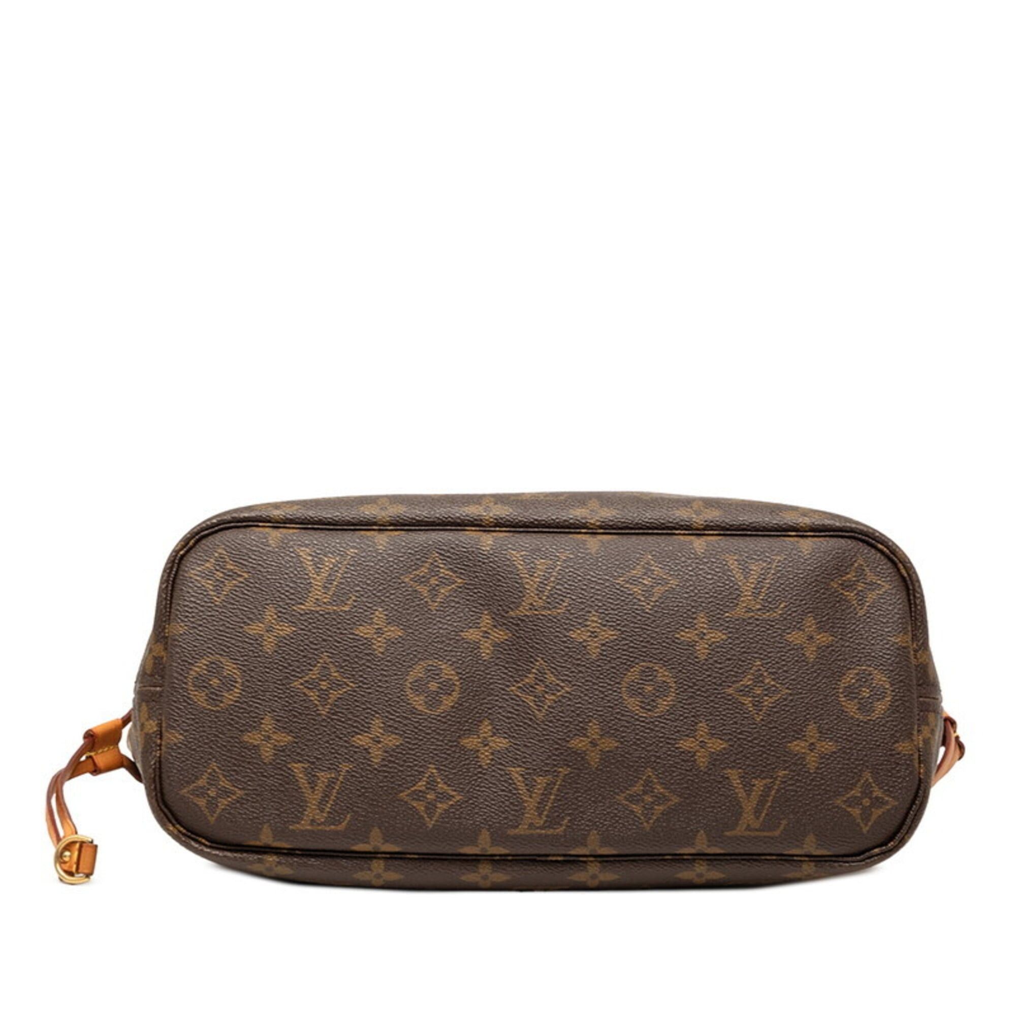 Louis Vuitton Louis Vuitton Monogram Neverfull PM Handbag Tote Bag M40155 Brown Leather Women's LOUIS VUITTON Size ONE SIZE - 3 Thumbnail