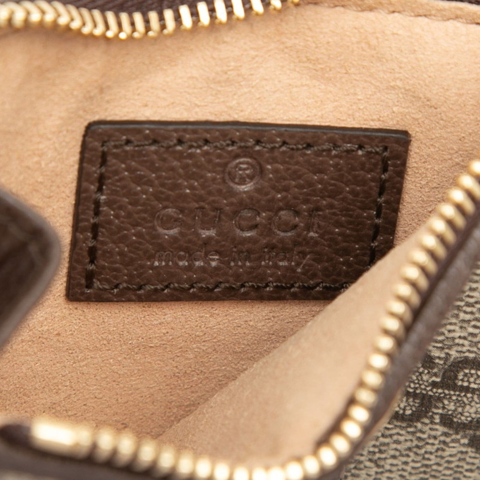 Gucci Gucci Ophidia GG Supreme Business Card Holder/Card Case/Wallet/Coin Purse/Fragment Case 671723 Beige Multicolor Leather Women's GUCCI Size ONE SIZE - 5 Thumbnail