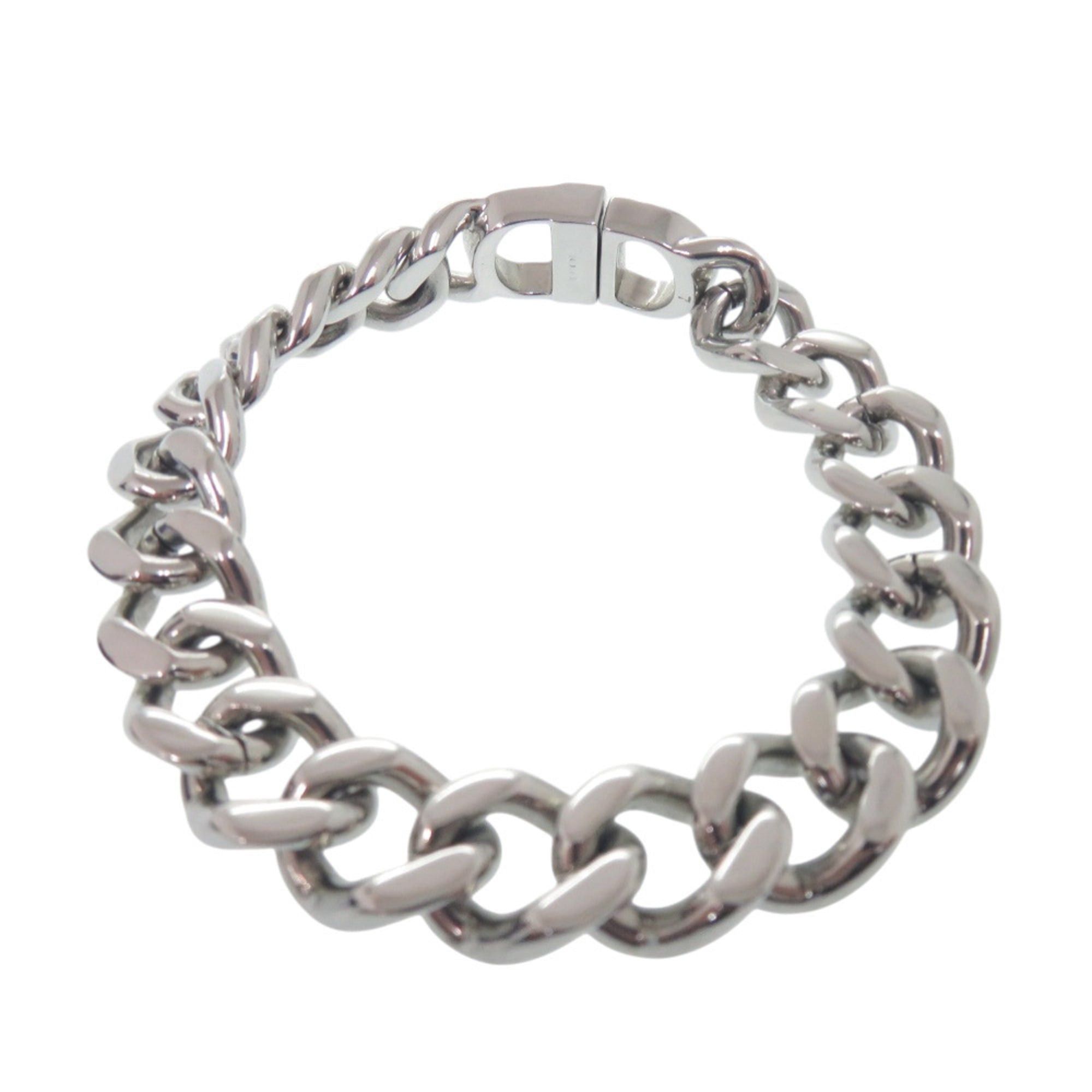 Dior Christian Dior Excellent condition Dior logo icon chain link bracelet, metal silver 0898 men's. Size ONE SIZE - 2 Thumbnail