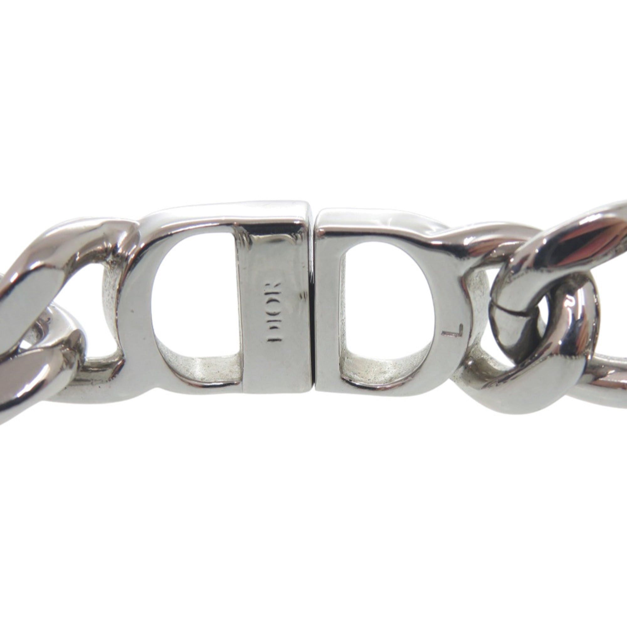 Dior Christian Dior Excellent condition Dior logo icon chain link bracelet, metal silver 0898 men's. Size ONE SIZE - 4 Thumbnail