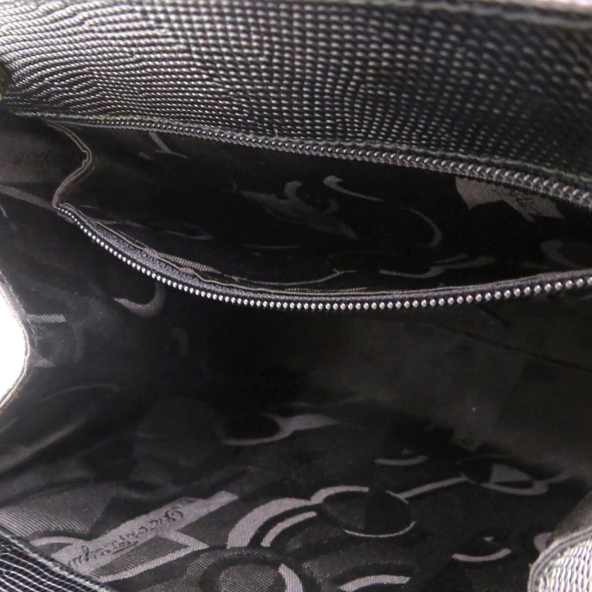 Salvatore Ferragamo Excellent condition Salvatore Ferragamo Vara Ribbon AF-21418 embossed leather black 2-way handbag 0639Salvatore Size ONE SIZE - 8 Thumbnail
