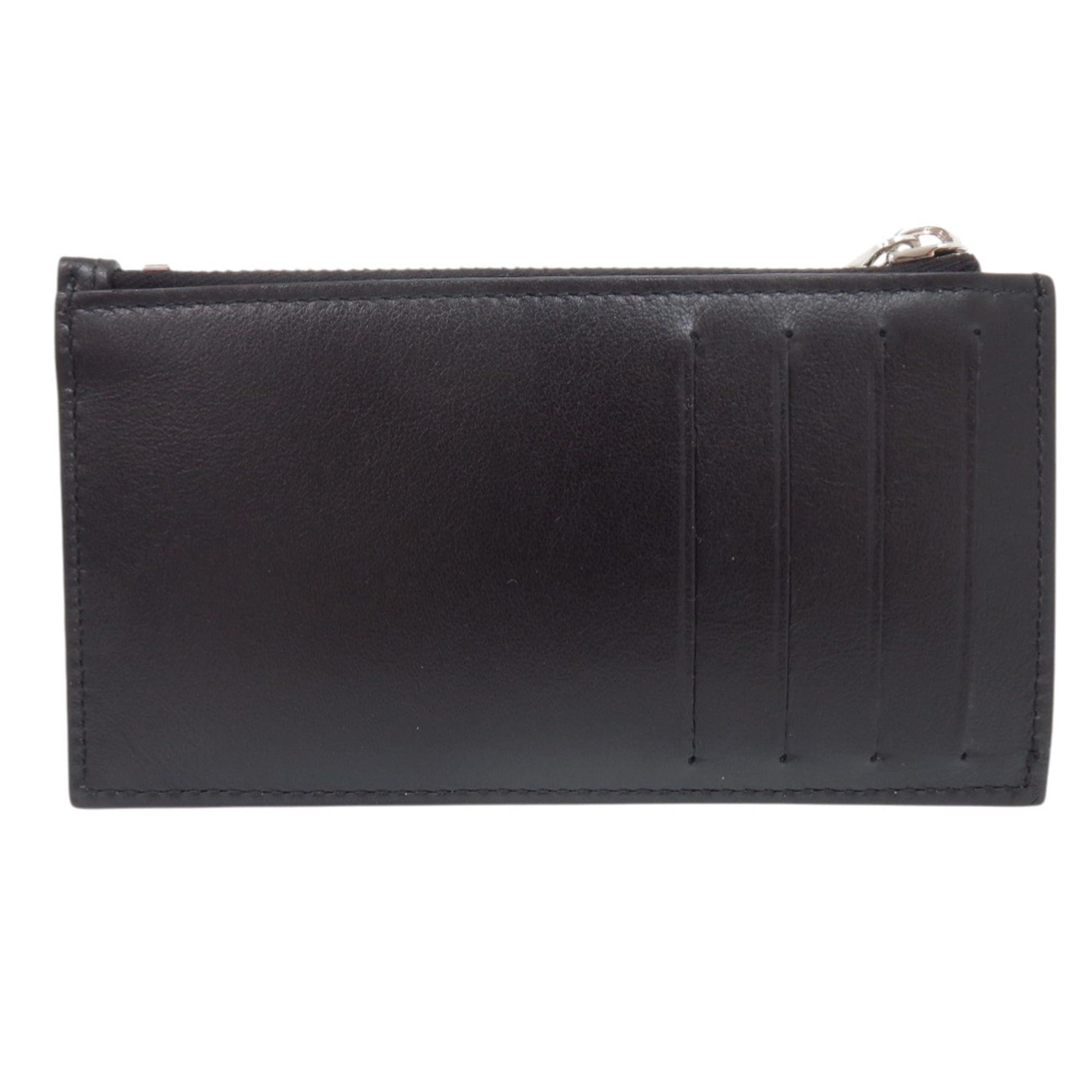 Dior Like New Christian Dior Oblique Galaxy 2ESBC250VPD Leather Black Wallet/Coin Case 0507 Size ONE SIZE - 3 Thumbnail