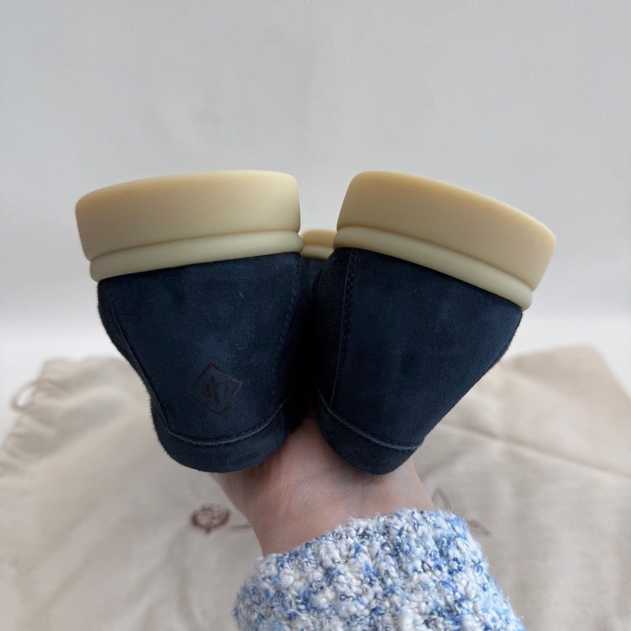 Loro Piana Loro Piana Summer Walk Suede Slip Ons Size 35.5 Size US 5.5 / IT 35.5 - 8 Thumbnail