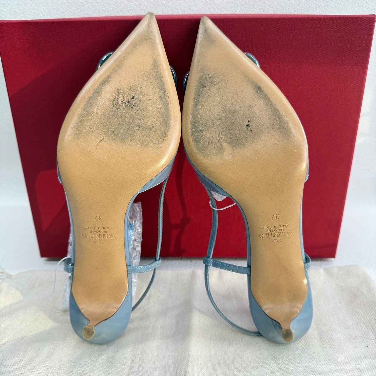 Valentino Valentino VLogo Signature Patent Slingback Heels Size 37 Size US 7 / IT 37 - 9 Thumbnail