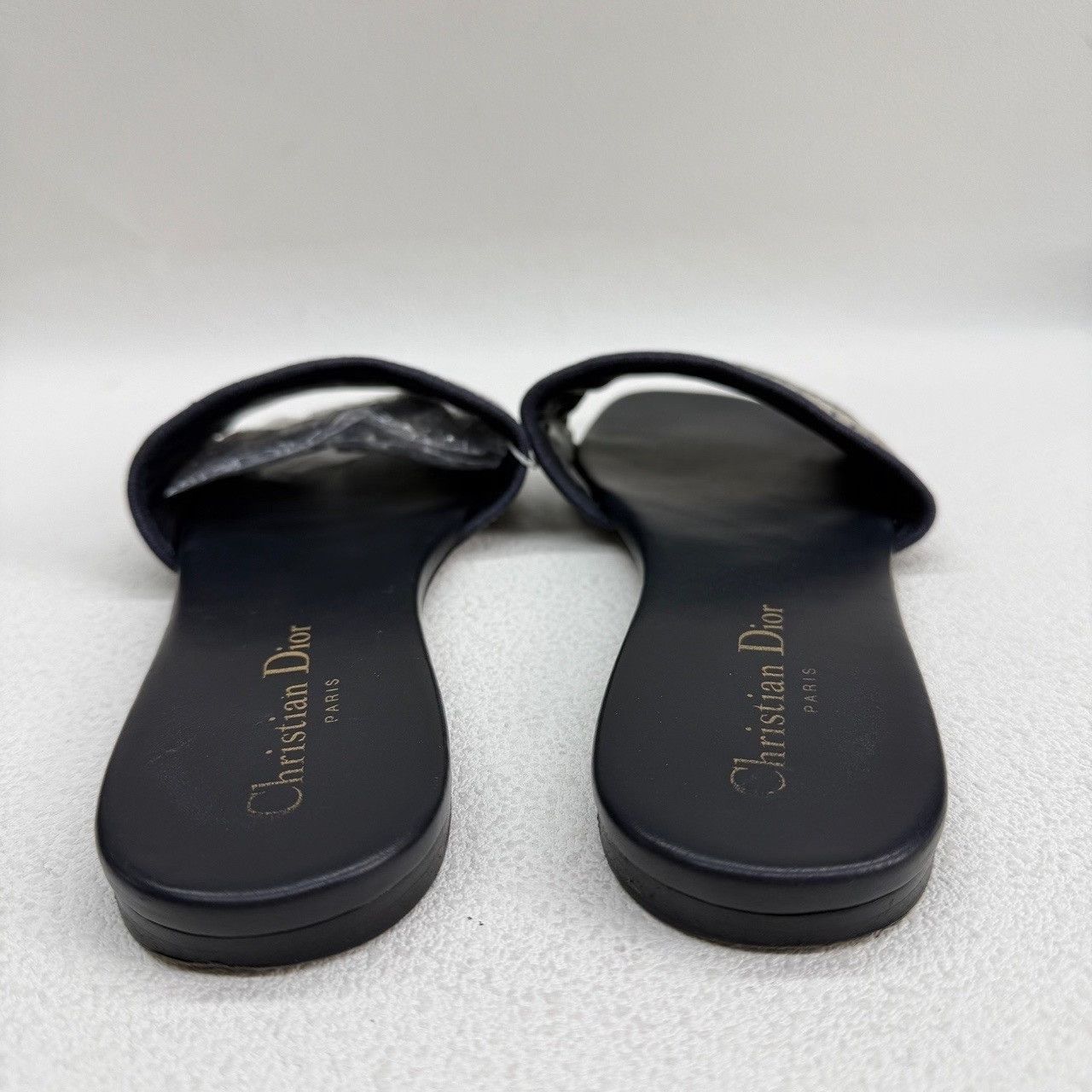 Dior Dior Dway Embroidered Canvas Slides Size 38 Size US 7 / IT 37 - 6 Thumbnail