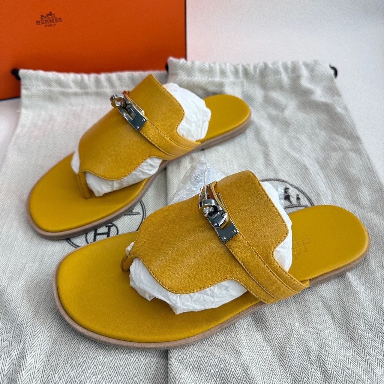 Hermes Hermes Elixir Leather Sandals Size 35 Size US 5 / IT 35 - 3 Thumbnail