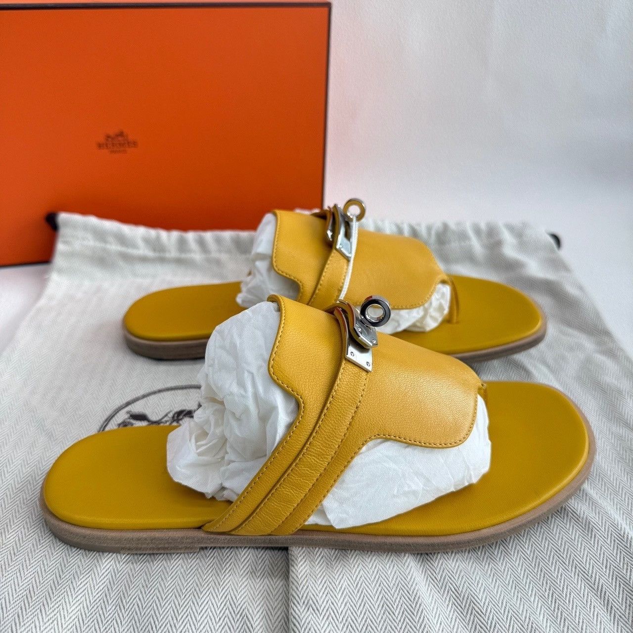 Hermes Hermes Elixir Leather Sandals Size 35 Size US 5 / IT 35 - 6 Thumbnail
