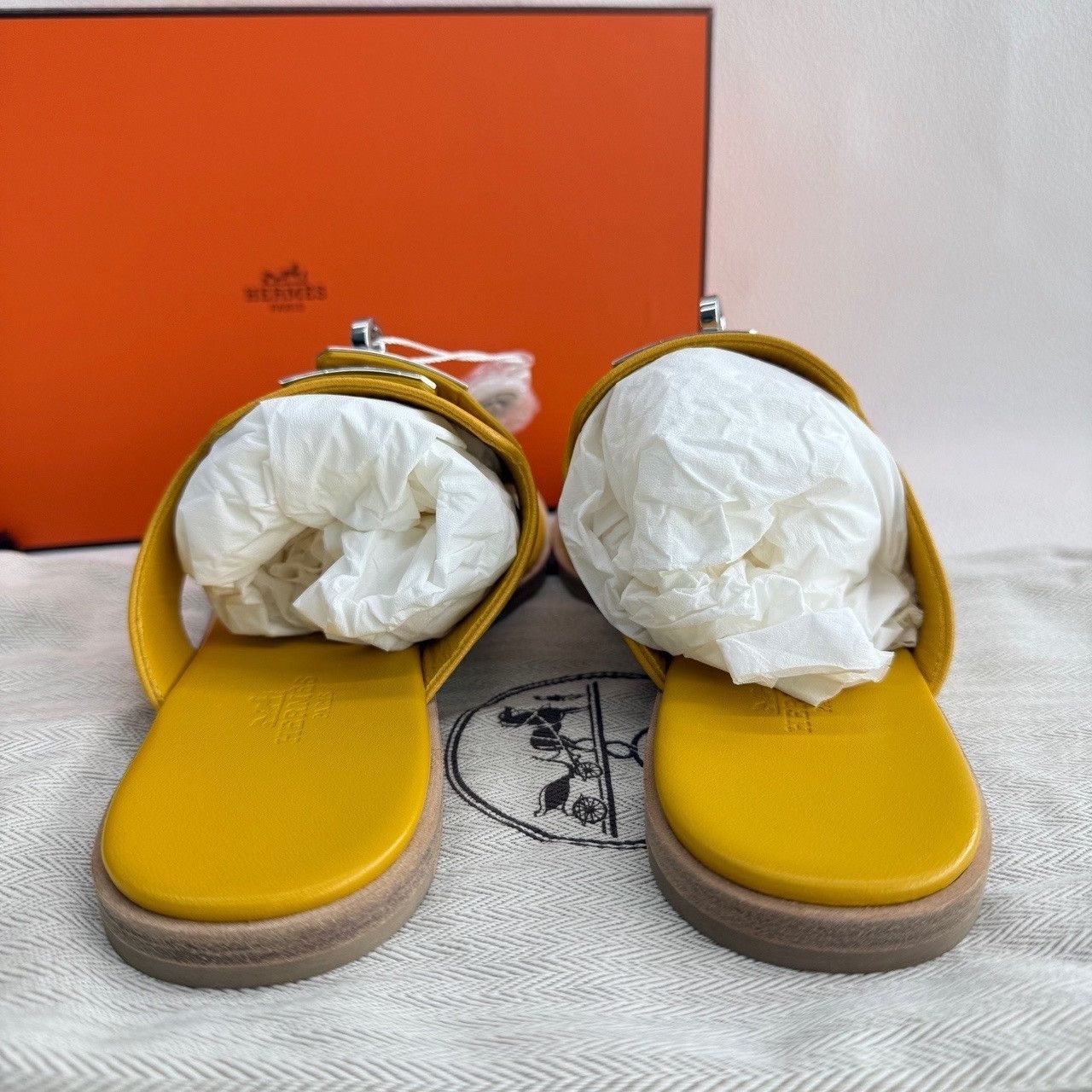 Hermes Hermes Elixir Leather Sandals Size 35 Size US 5 / IT 35 - 7 Thumbnail