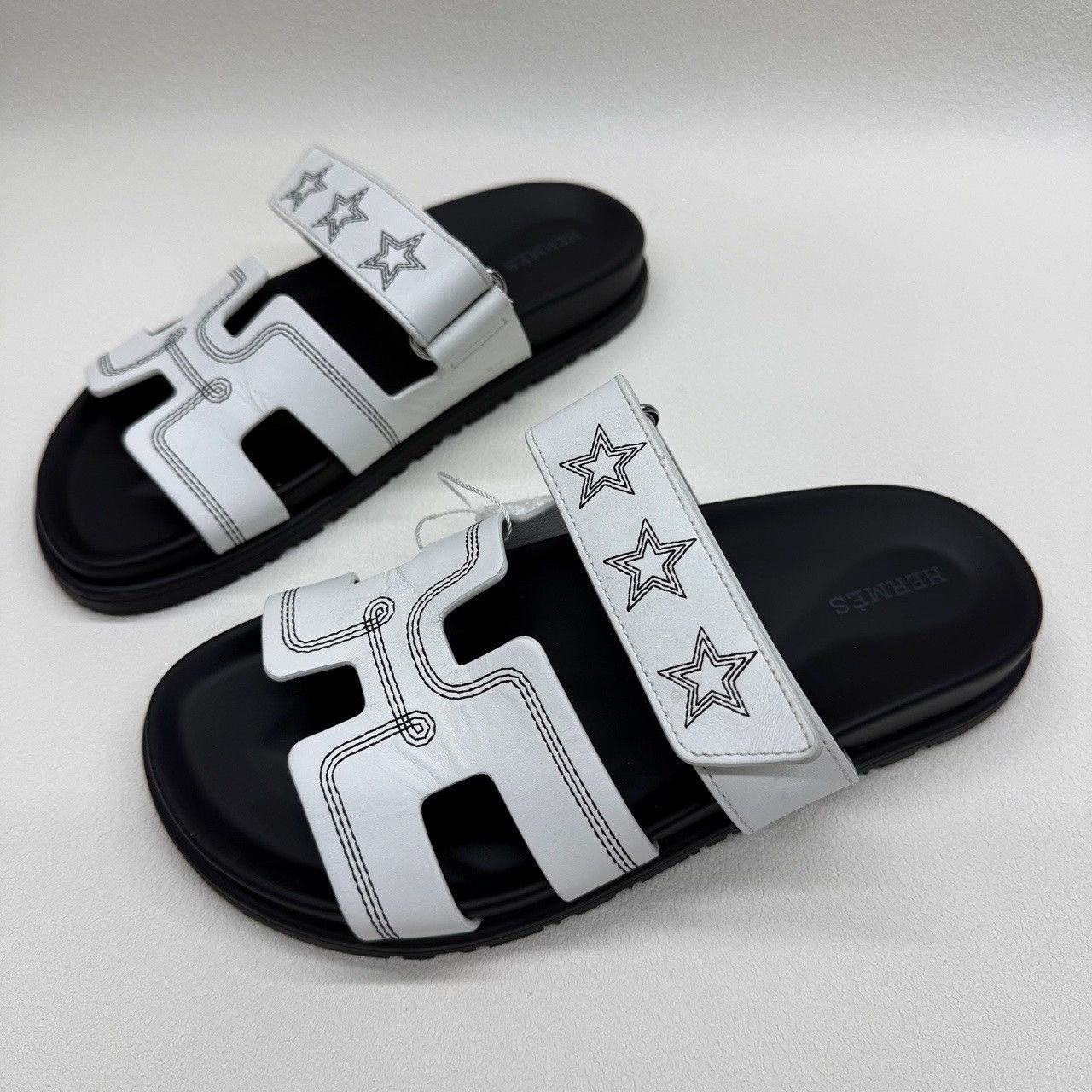 Hermes Hermes Chypre Star Embroidered Sandals Size 37 Size US 7 / IT 37 - 2 Thumbnail