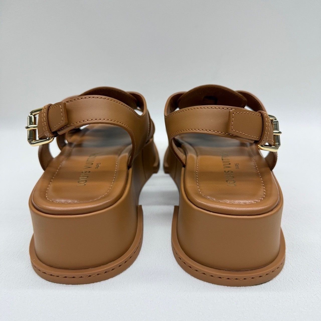 Louis Vuitton Louis Vuitton Brown Platform Sandals Size 38 Size US 8 / IT 38 - 6 Thumbnail