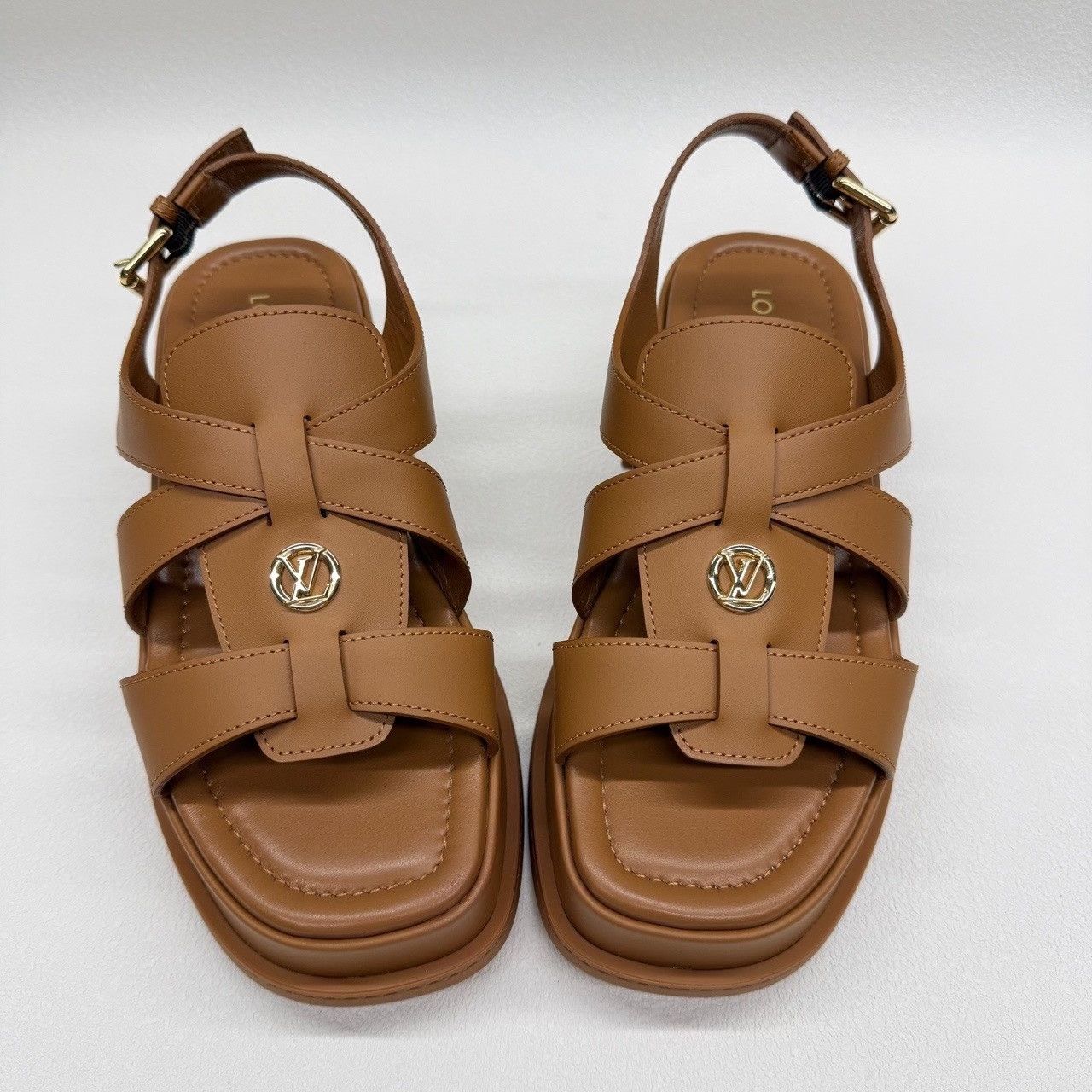 Louis Vuitton Louis Vuitton Brown Platform Sandals Size 38 Size US 8 / IT 38 - 10 Thumbnail