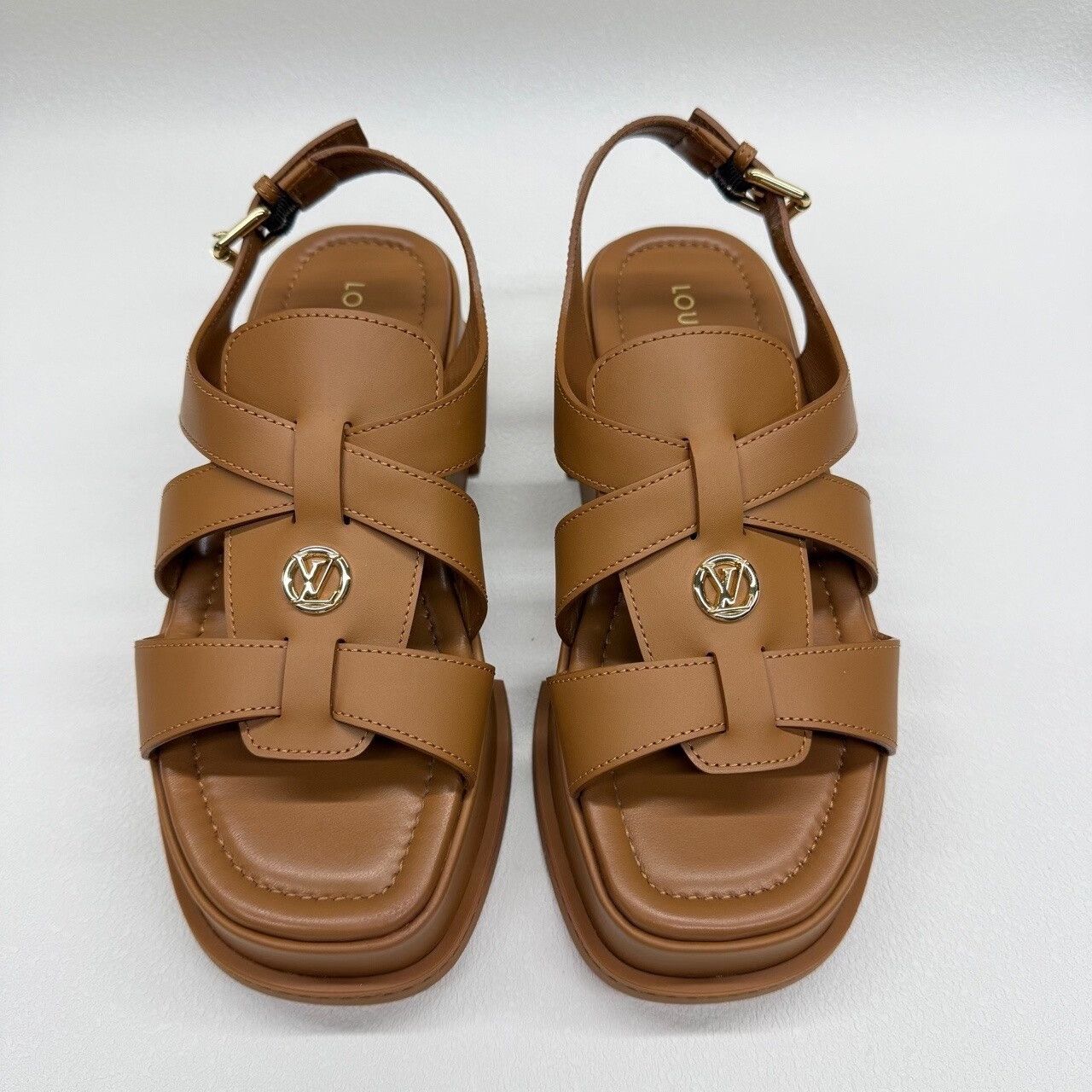 Louis Vuitton Louis Vuitton Brown Platform Sandals Size 38 Size US 8 / IT 38 - 3 Thumbnail