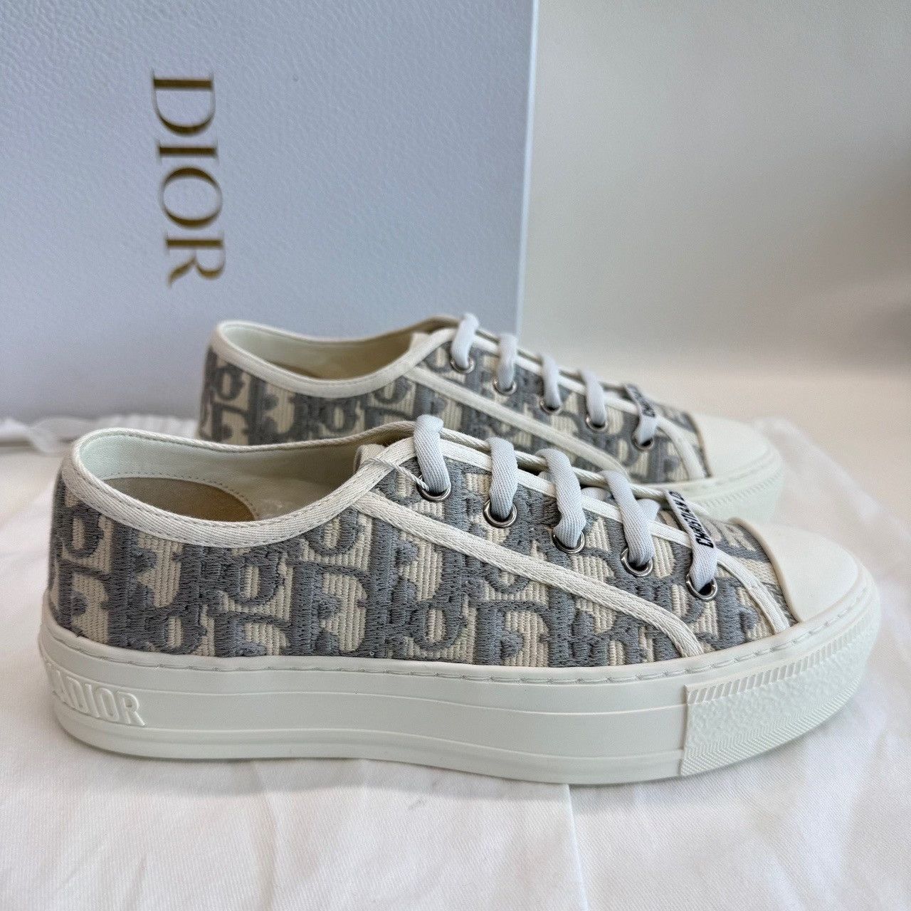 Dior Dior Oblique Walk'n'Dior Low-Top Sneakers Size 35 Size US 5 / IT 35 - 5 Thumbnail