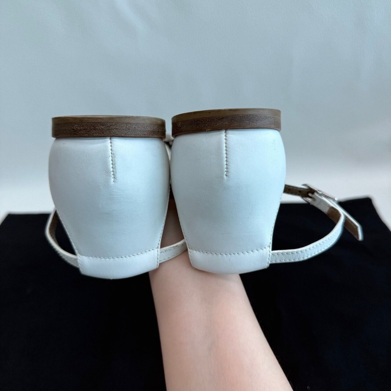 Hermes Hermes White Santorini Sandals Size 38 Size US 8 / IT 38 - 7 Thumbnail
