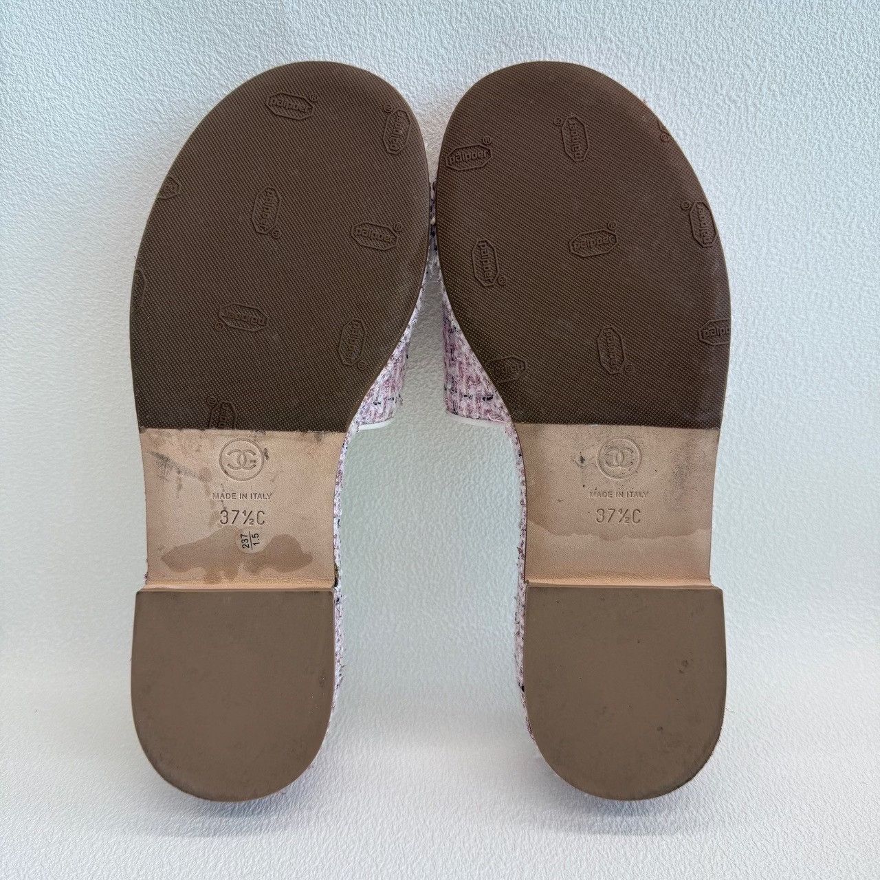 Chanel Chanel Pink Tweed CC Mules Size 37.5 Size US 7.5 / IT 37.5 - 8 Thumbnail