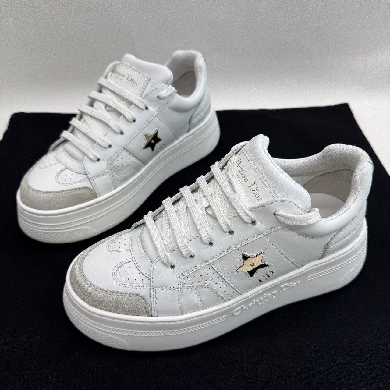 Dior Dior Star Leather Platform Sneakers Size 37 Size US 7 / IT 37 - 2 Thumbnail
