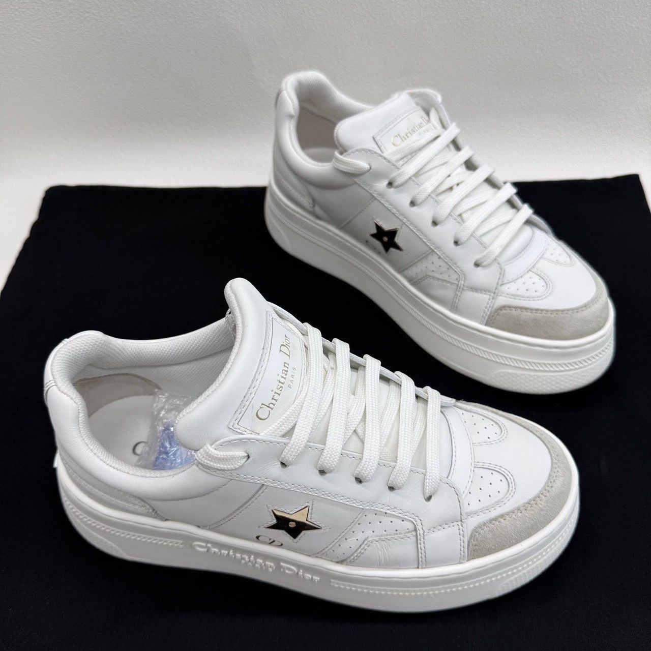 Dior Dior Star Leather Platform Sneakers Size 37 Size US 7 / IT 37 - 4 Thumbnail