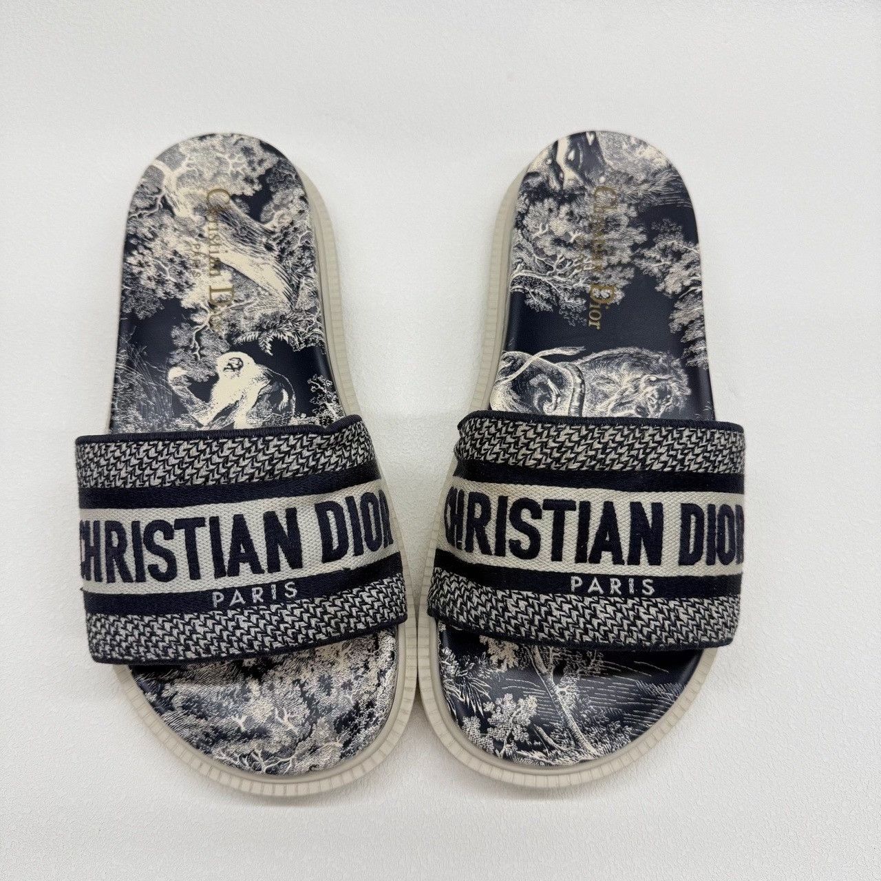 Dior Dior Toile de Jouy Dway Slides Size 36 Size US 5 / IT 35 - 10 Thumbnail