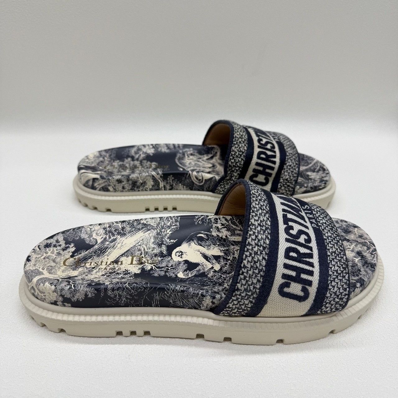 Dior Dior Toile de Jouy Dway Slides Size 36 Size US 5 / IT 35 - 5 Thumbnail