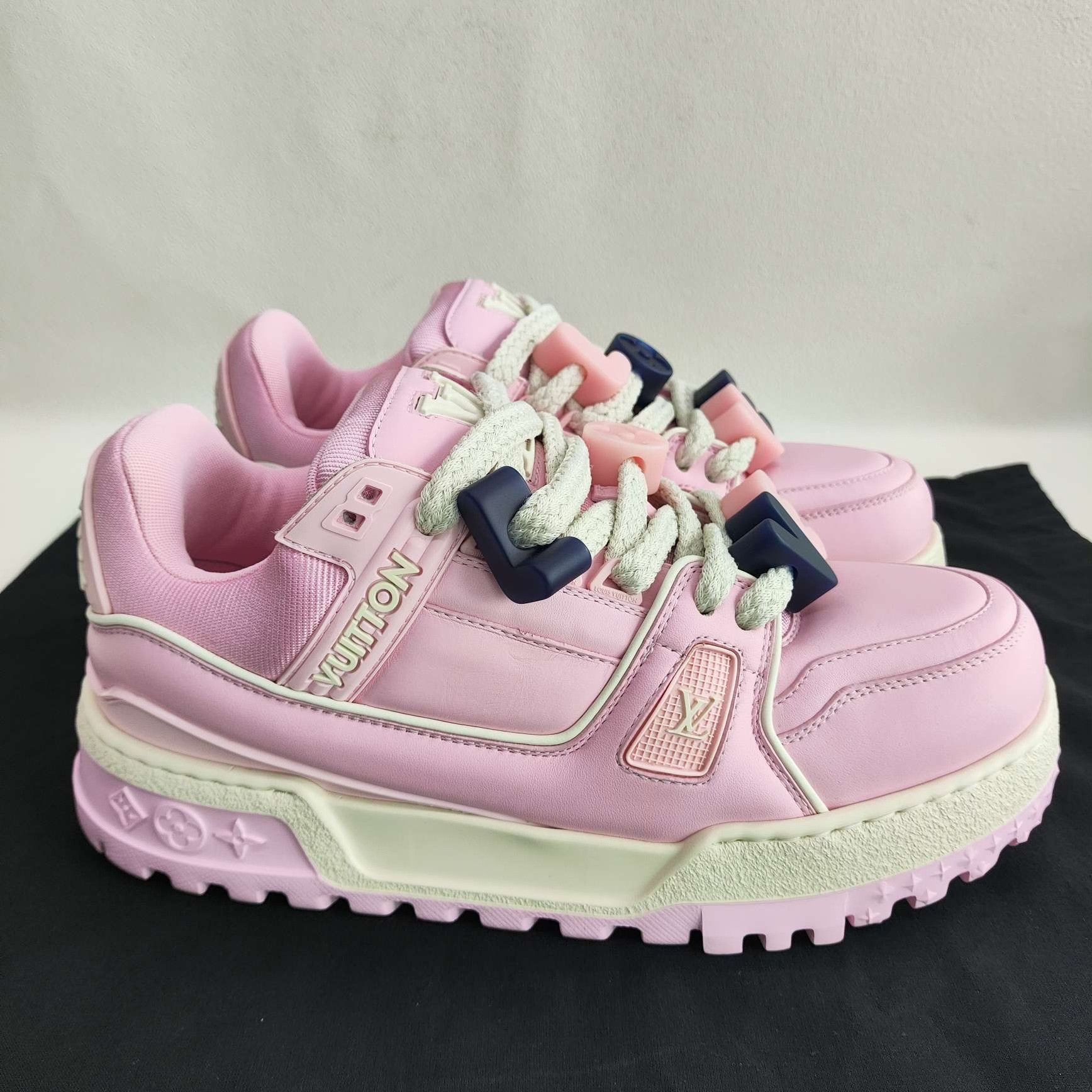 Louis Vuitton Louis Vuitton Pink Trainer Maxi Sneakers Size 39 Size US 9 / IT 39 - 5 Thumbnail
