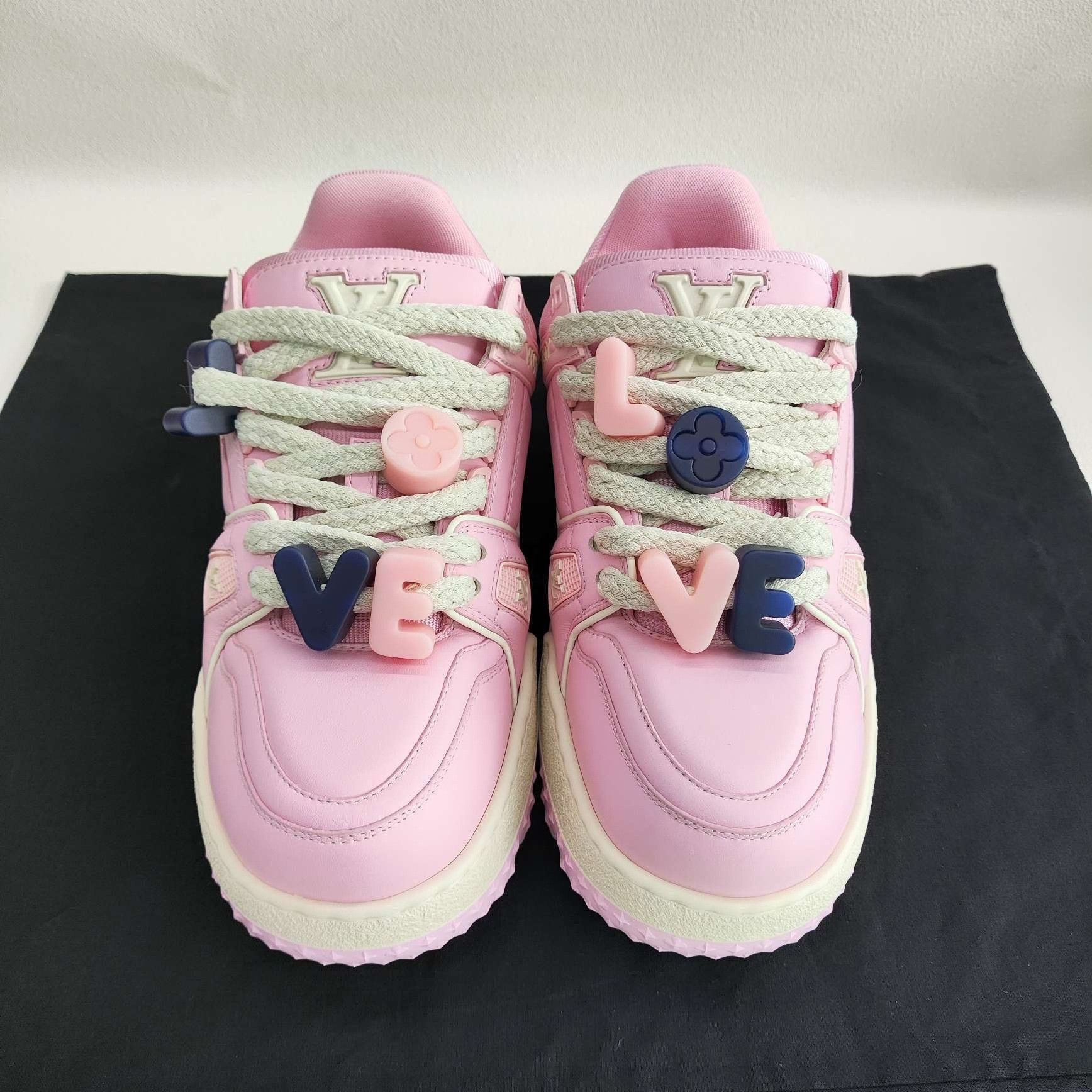 Louis Vuitton Louis Vuitton Pink Trainer Maxi Sneakers Size 39 Size US 9 / IT 39 - 3 Thumbnail