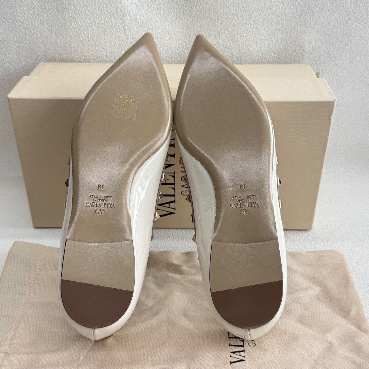 Valentino Valentino Rockstud Patent Leather Flats Size 39 Size US 9 / IT 39 - 9 Thumbnail
