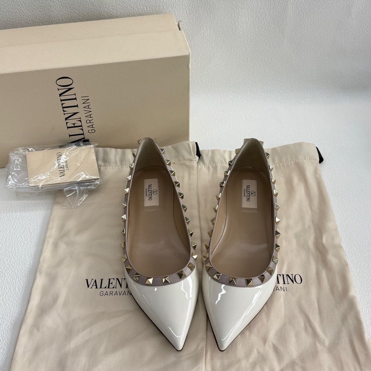 Valentino Valentino Rockstud Patent Leather Flats Size 39 Size US 9 / IT 39 - 2 Thumbnail