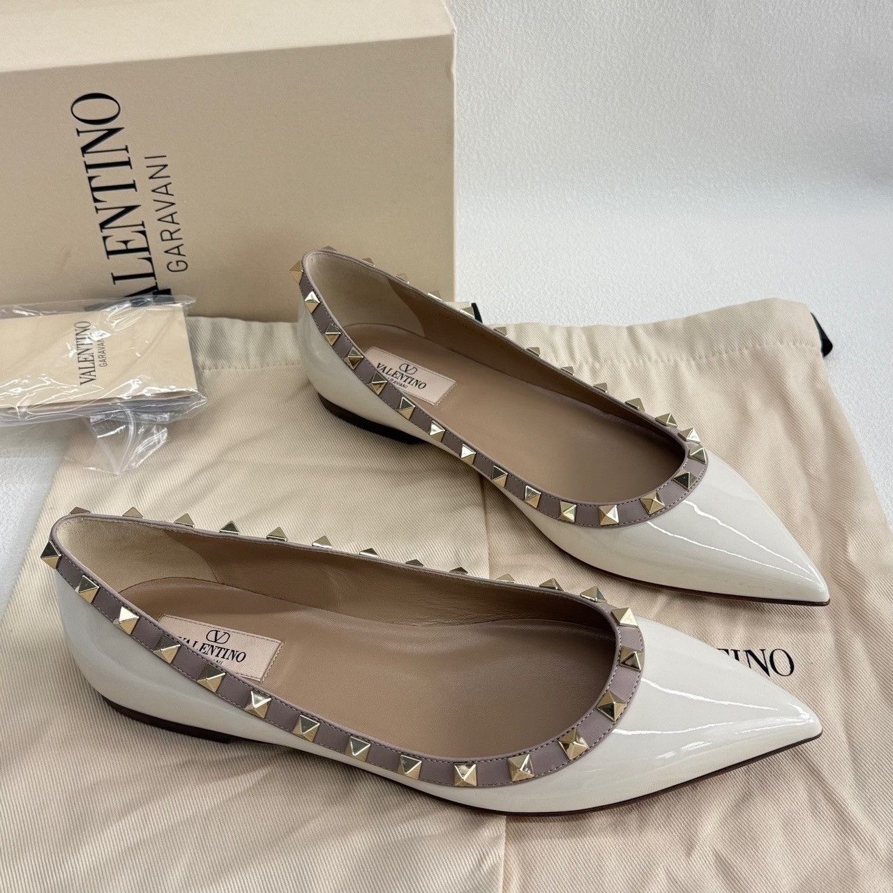 Valentino Valentino Rockstud Patent Leather Flats Size 39 Size US 9 / IT 39 - 5 Thumbnail