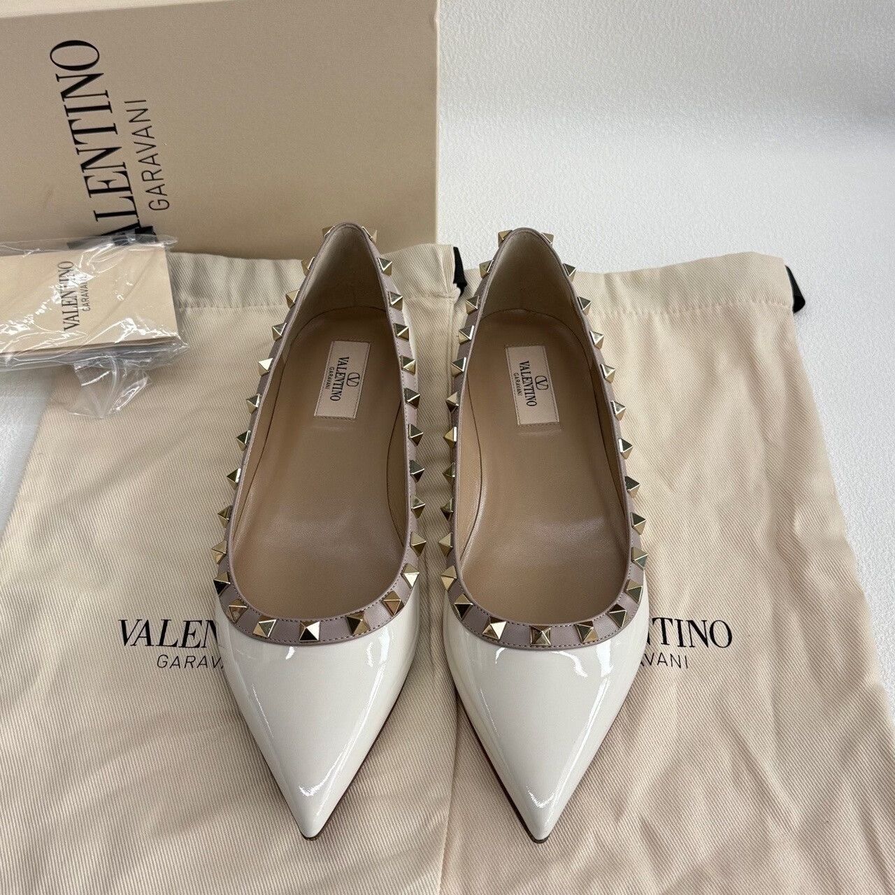 Valentino Valentino Rockstud Patent Leather Flats Size 39 Size US 9 / IT 39 - 4 Thumbnail