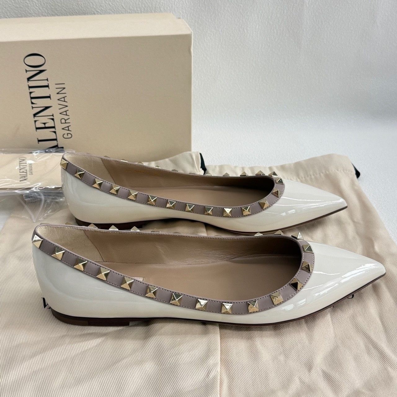 Valentino Valentino Rockstud Patent Leather Flats Size 39 Size US 9 / IT 39 - 6 Thumbnail