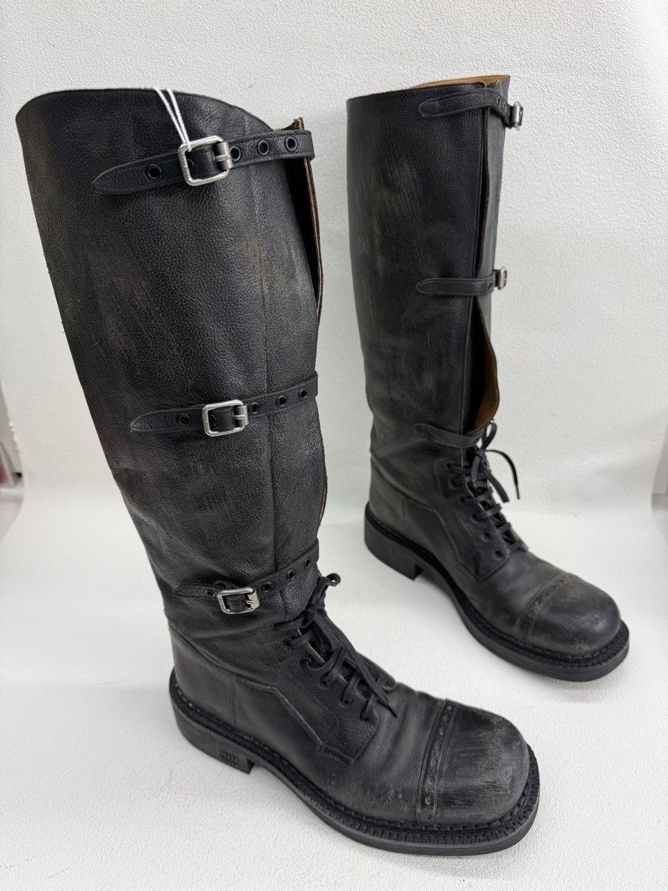 Miu Miu Miu Miu Leather Buckle Boots Size 39 Size US 9 / IT 39 - 4 Thumbnail