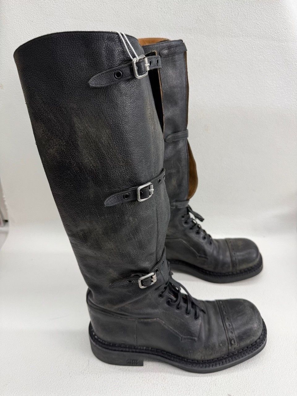 Miu Miu Miu Miu Leather Buckle Boots Size 39 Size US 9 / IT 39 - 5 Thumbnail