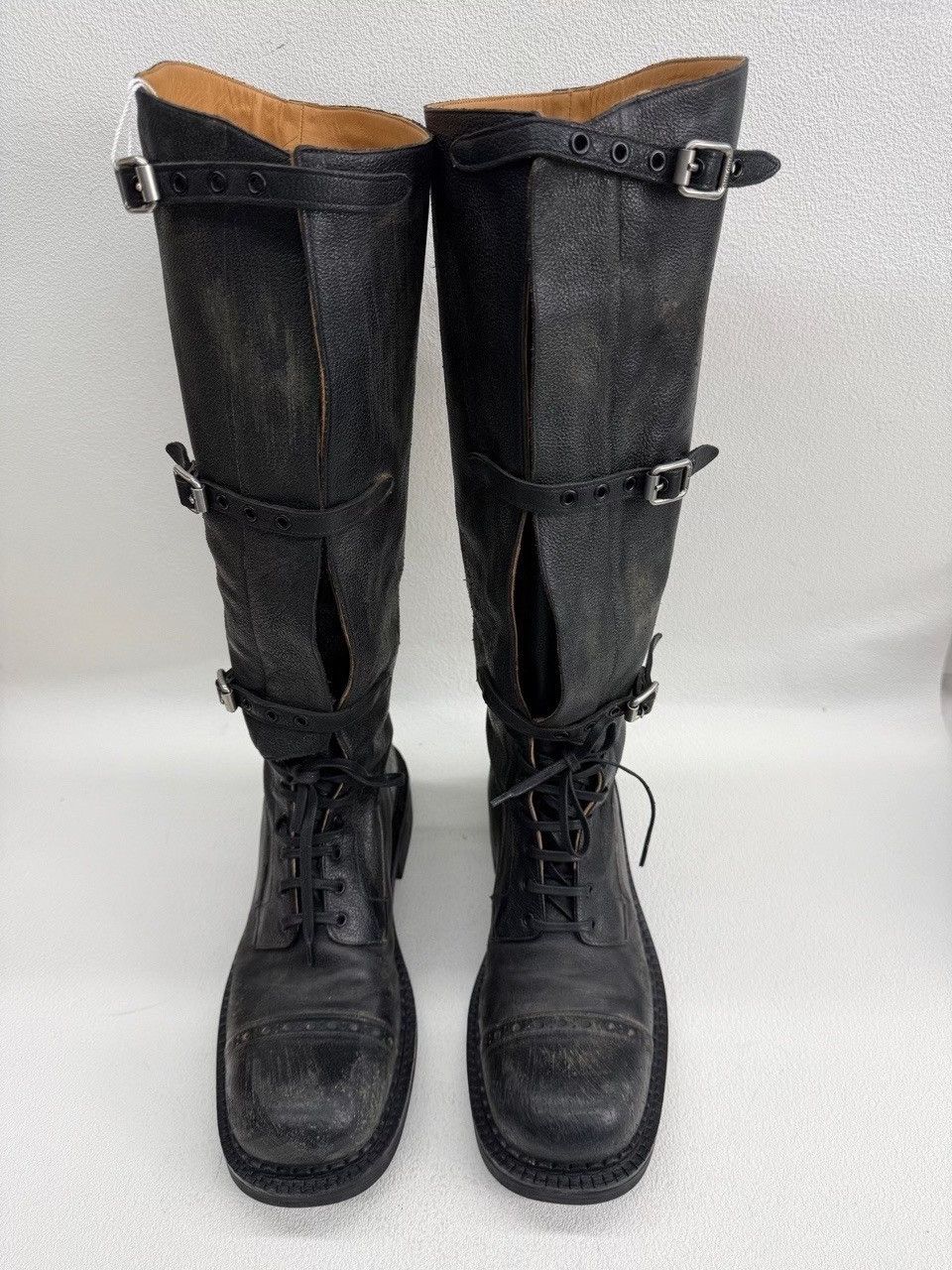 Miu Miu Miu Miu Leather Buckle Boots Size 39 Size US 9 / IT 39 - 3 Thumbnail