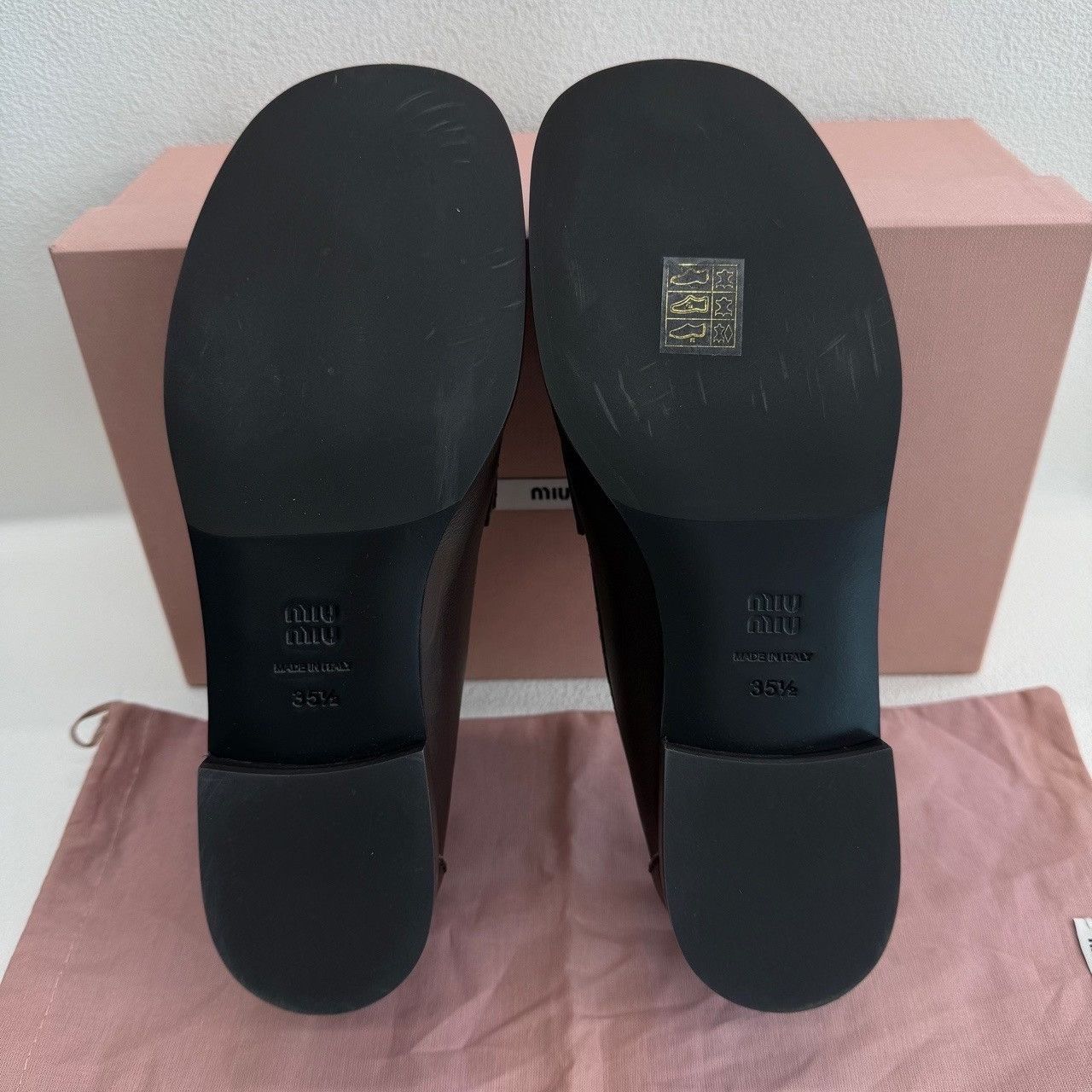 Miu Miu Miu Miu Coin Leather Loafers Size 35.5 Size US 5.5 / IT 35.5 - 9 Thumbnail