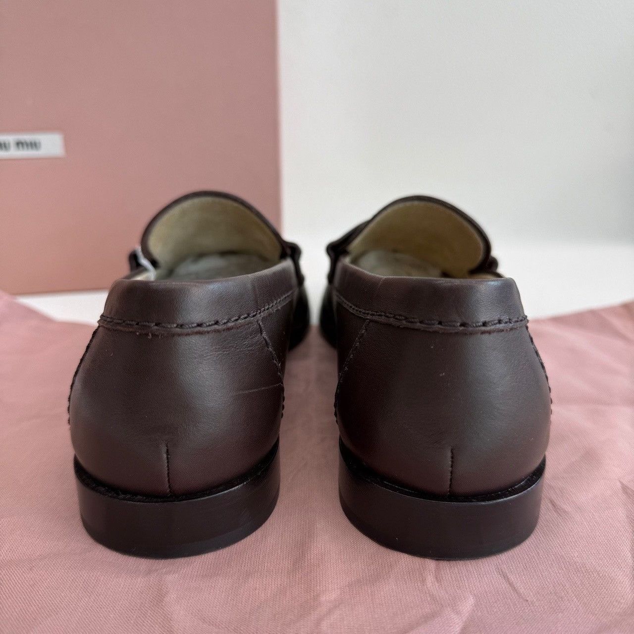 Miu Miu Miu Miu Coin Leather Loafers Size 35.5 Size US 5.5 / IT 35.5 - 7 Thumbnail