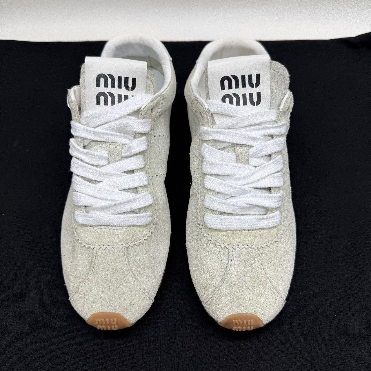 Miu Miu Miu Miu Suede Low-Top Sneakers Size 37 Size US 7 / IT 37 - 3 Thumbnail