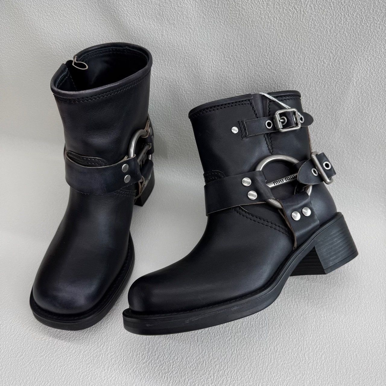Miu Miu Miu Miu Black Buckle Ankle Boots Size 36 Size US 6 / IT 36 - 9 Thumbnail