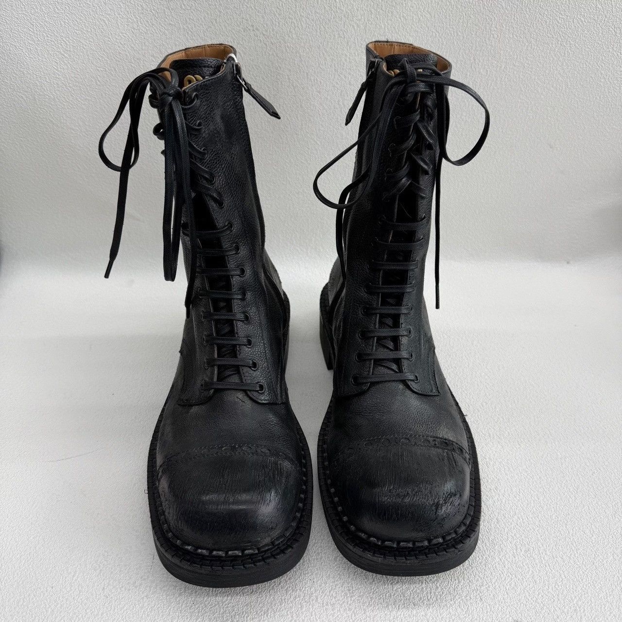 Miu Miu Miu Miu Distressed Lace-Up Boots Size 39 Size US 9 / IT 39 - 3 Thumbnail