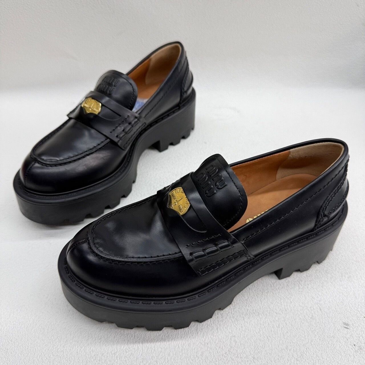 Miu Miu Miu Miu Platform Loafers Size 36 Size US 6 / IT 36 - 2 Thumbnail