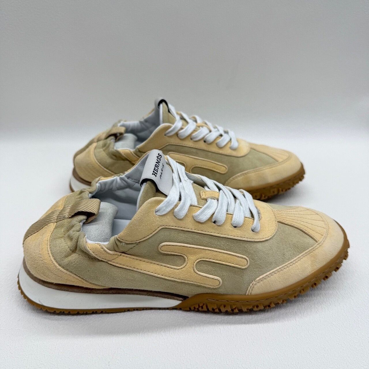 Hermes Hermes Jet Suede Low-Top Sneakers Size 37 Size US 7 / IT 37 - 5 Thumbnail