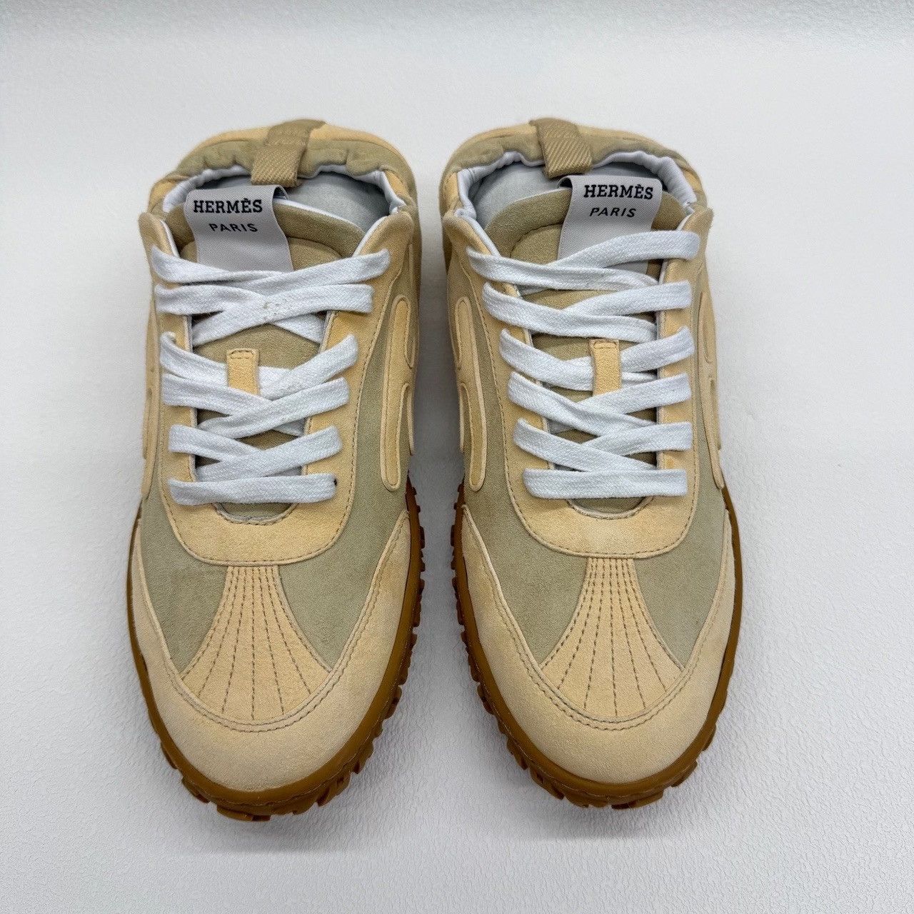 Hermes Hermes Jet Suede Low-Top Sneakers Size 37 Size US 7 / IT 37 - 3 Thumbnail