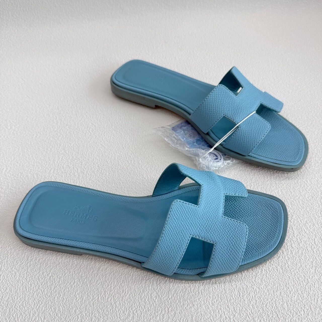Hermes Hermes Blue Oran Sandals Size 35 Size US 5 / IT 35 - 4 Thumbnail