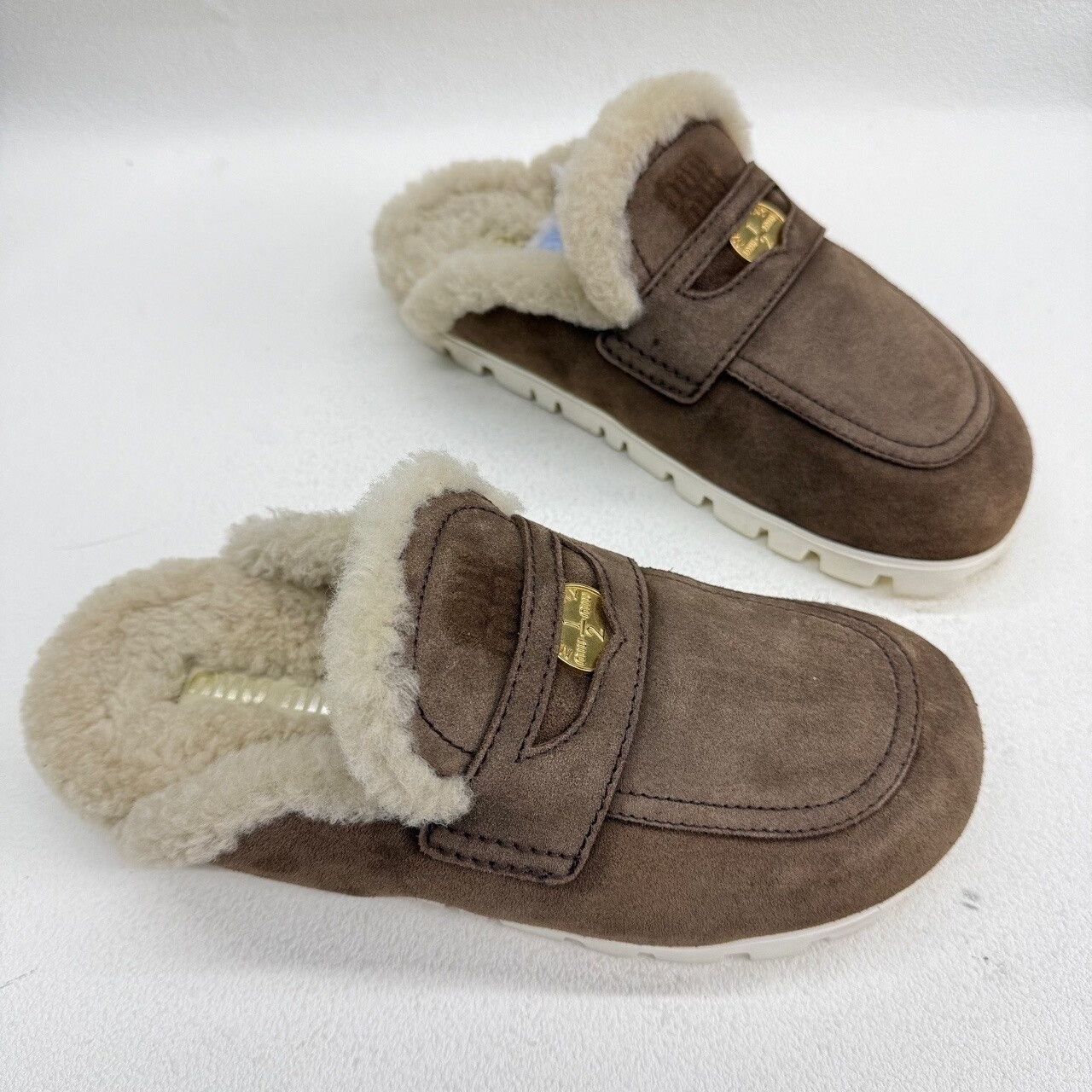 Miu Miu Miu Miu Suede Shearling Mules Size 38 Size US 8 / IT 38 - 4 Thumbnail