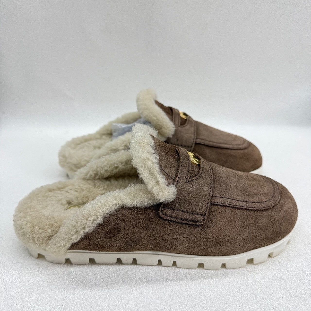 Miu Miu Miu Miu Suede Shearling Mules Size 38 Size US 8 / IT 38 - 5 Thumbnail
