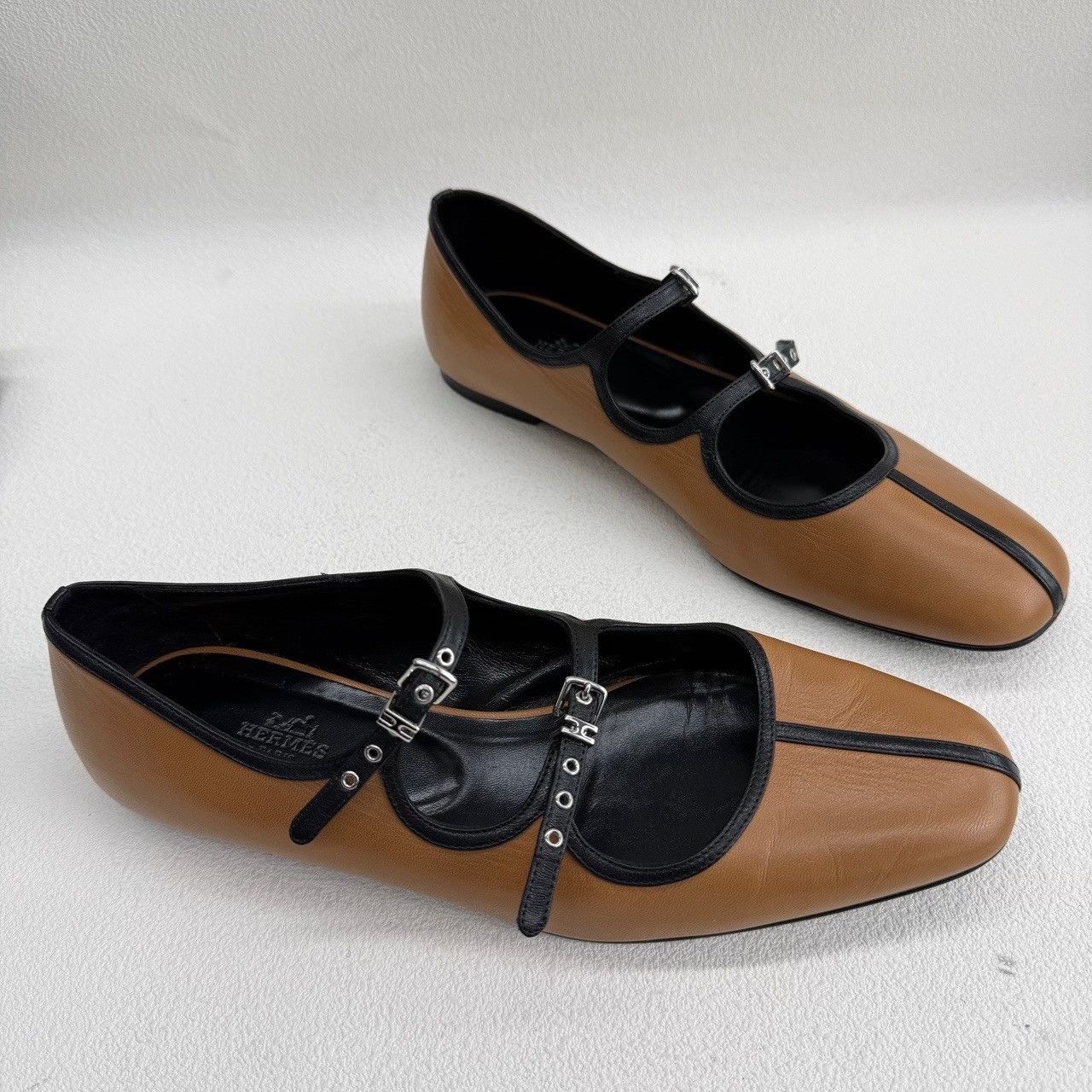 Hermes Hermès Leather Ballet Flats Size 40 Size US 10 / IT 40 - 4 Thumbnail